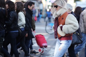 Hilfiger Collection shearling bomber jacket | THEFASHIONGUITAR